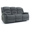 Graphite Fabric 3 Seater Electric Recliner Sofa