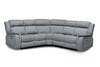 Grey Fabric Large Electric Corner Recliner Sofa