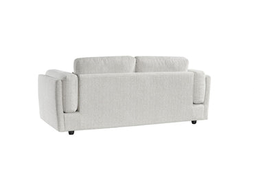Beige Chenille Fabric 3 Seater Sofa with Chunky Arm Cushions