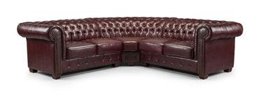 Chesterfield Sofa Oxblood Red Large Corner