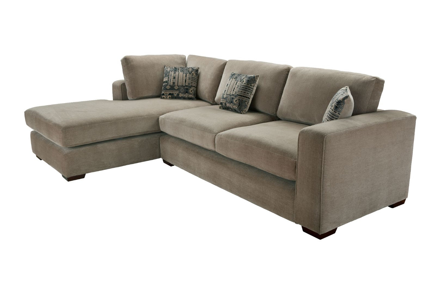 Miami L Shape Corner Fabric Chaise Sofa