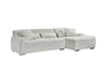 Beige Fabric Right Hand Facing Corner Sofa