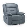 Gray recliner chair on a white background