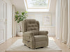 Mink Chenille Fabric Electric Lift Riser Recliner Chair