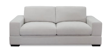 Ivory Fabric 3+2 Seater Standard Back Sofa Set