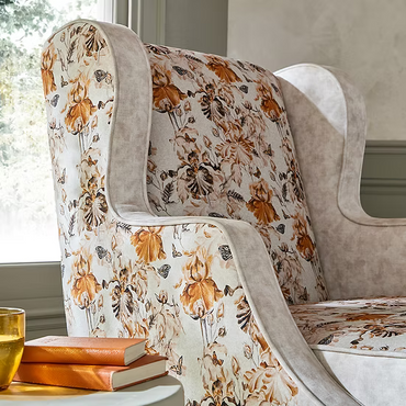 Seville Crafted Floral Design Chair With Generously Padded Cushions