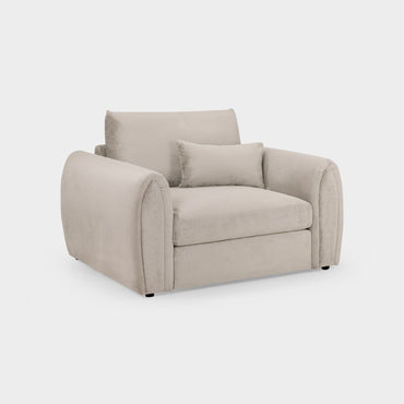 Mocha Velvet Upholstery Armchair