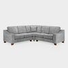 Slate Grey Fabric Large Corner Group Sofa with Wooden Feet