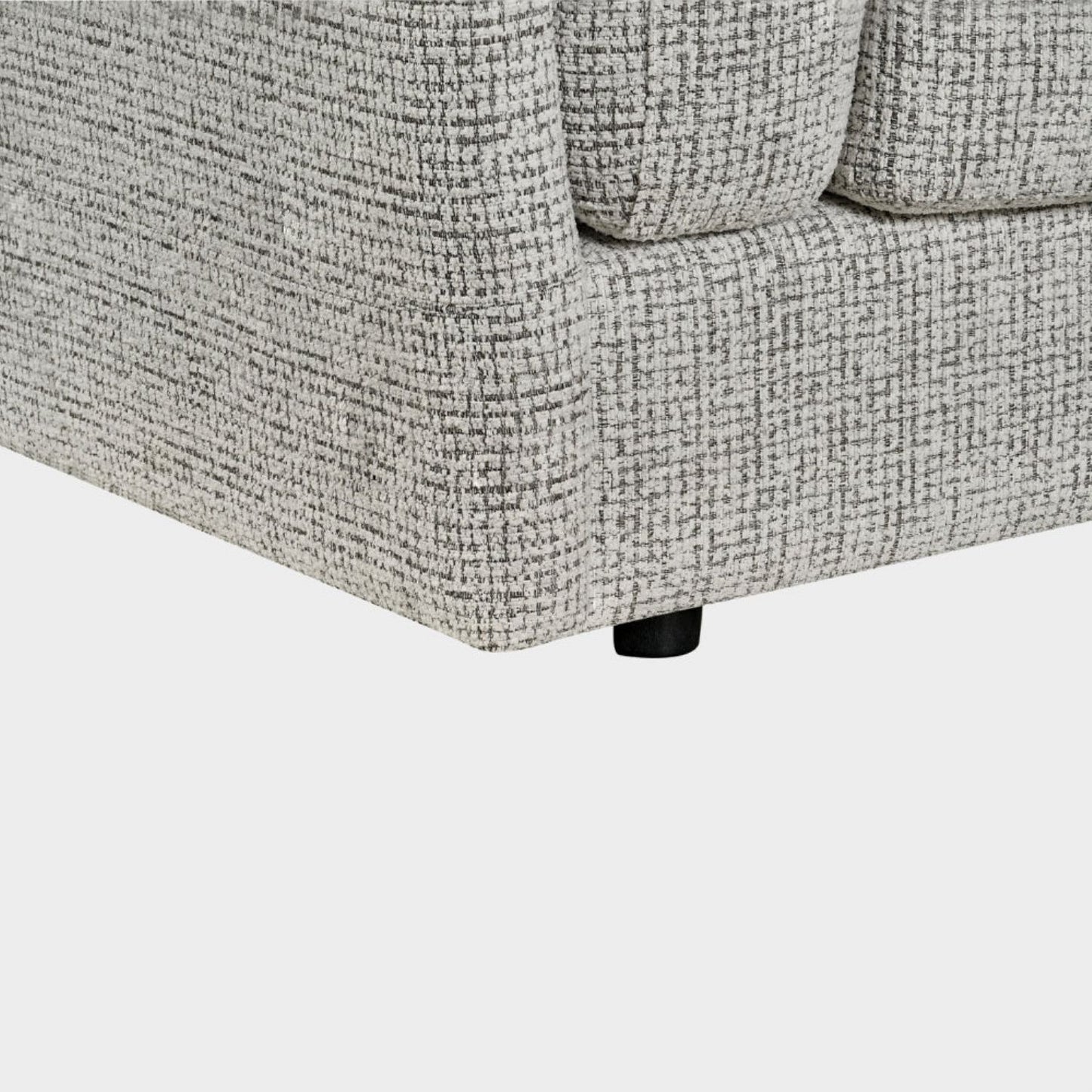 Grey Chenille Fabric Laid Back Armchair