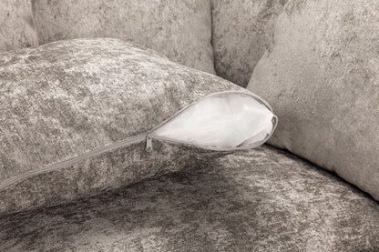 Truffle Fabric U Shape Pillow Back Large Corner Sofa