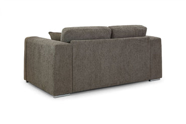 Mocha Chenille Fabric Standard Back 2 Seater Sofa