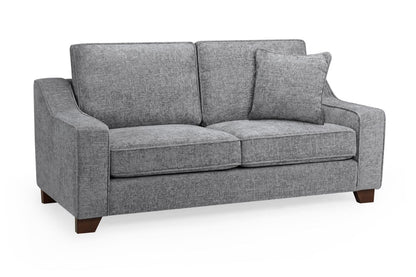 Grey Fabric Standard Back 3 Seater Sofa