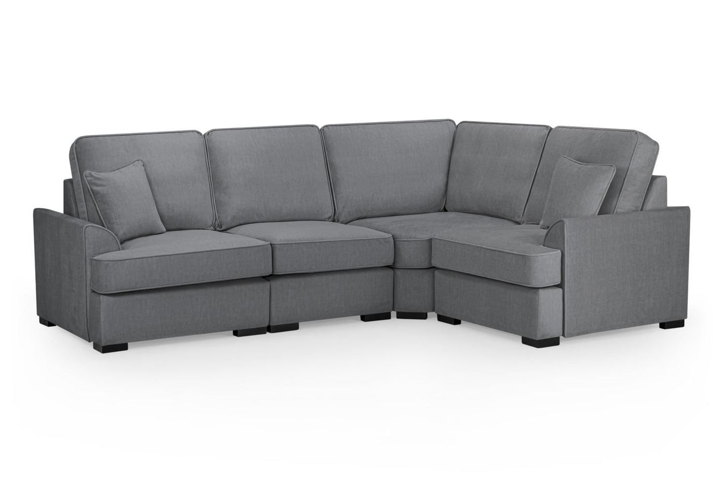 Grey Fabric Large Universal Corner Sofa