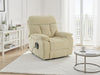Beige Fabric Electric Rise and Recliner Massage Chair