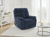 Blue Fabric Electric Rise and Recliner Massage Chair