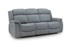 Grey Fabric 3 Seater Electric Recliner Sofa Pillow Top Arms
