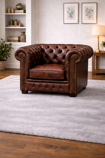 Antique Chesterfield Sofas –  Genuine Hide Leather | Exclusive to SofasUK