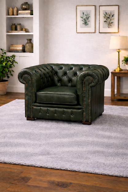 Antique Chesterfield Sofas –  Genuine Hide Leather | Exclusive to SofasUK