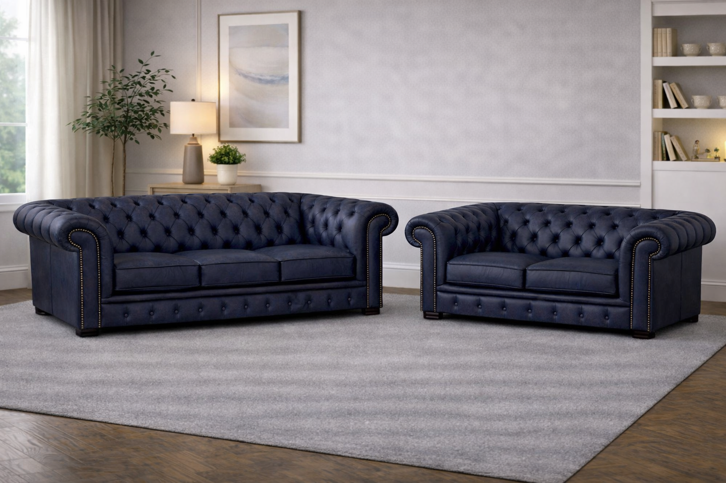 Antique Chesterfield Sofas –  Genuine Hide Leather | Exclusive to SofasUK