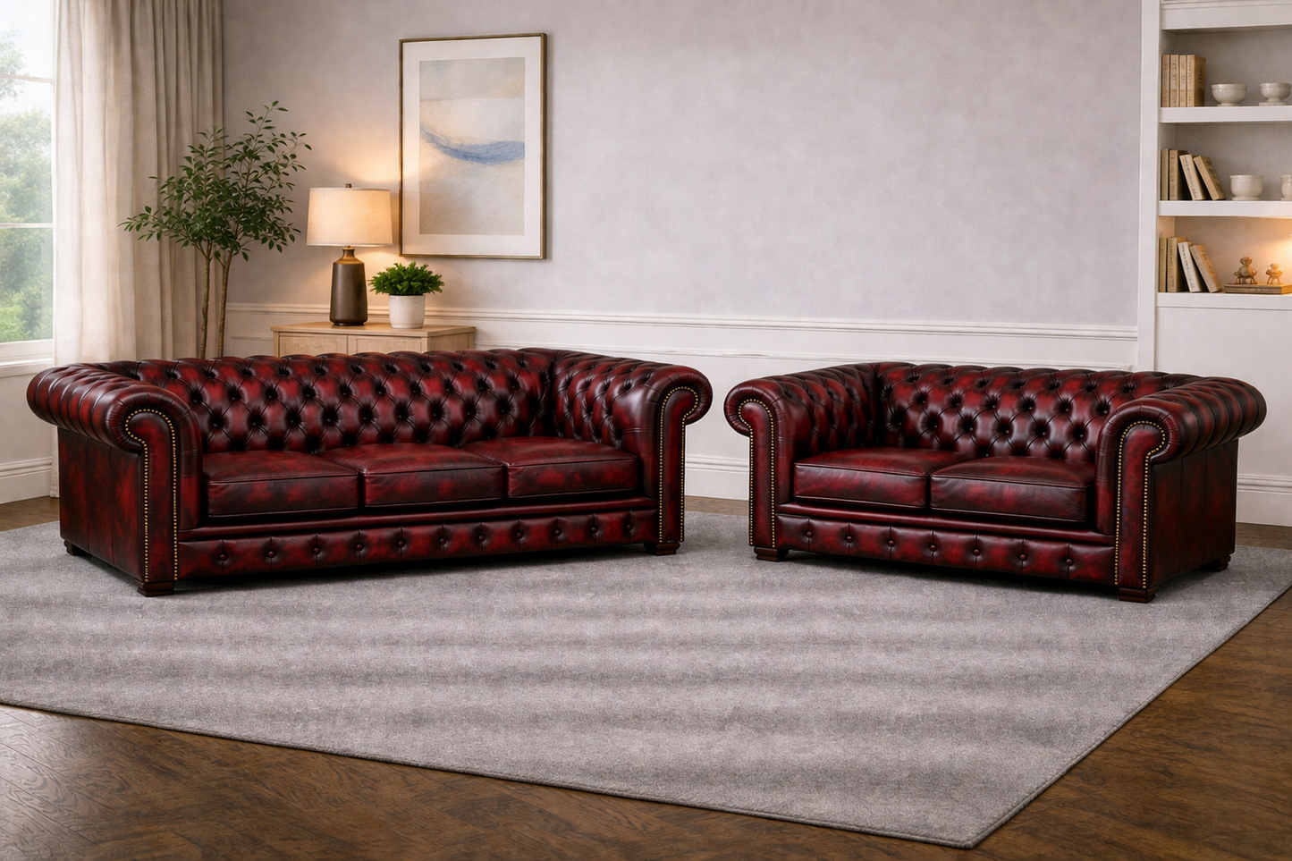 Antique Chesterfield Sofas –  Genuine Hide Leather | Exclusive to SofasUK