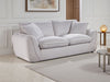 Beige Fabric 2 Seater Fullback Sofa with Piping Detail
