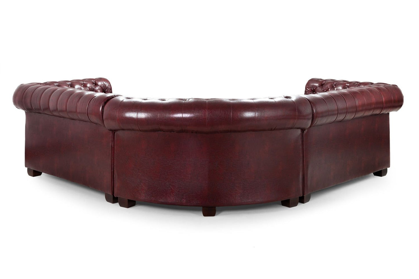 Chesterfield Sofa Oxblood Red Large Corner