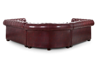 Chesterfield Sofa Oxblood Red Large Corner