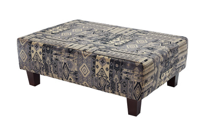 Chelsea Patterned Fabric Accent Chair with High Swivel Legs