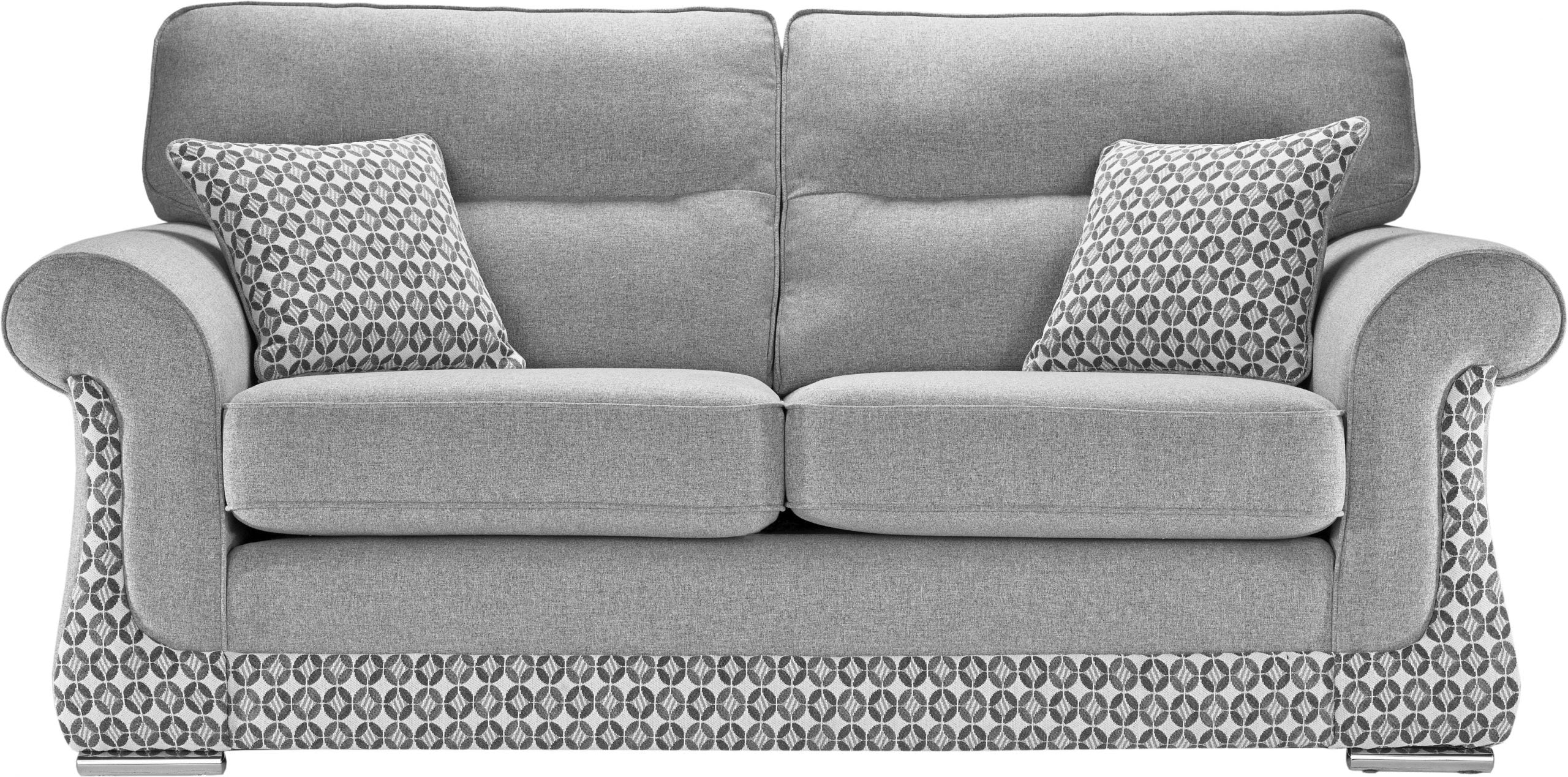 Galaxy Handmade Elegant Mosaic Grey Fabric Sofas