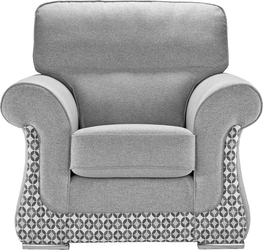 Galaxy Handmade Elegant Mosaic Grey Fabric Sofas