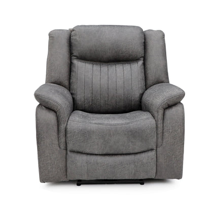 Grey Fabric Electric Recliner Armchair with USB