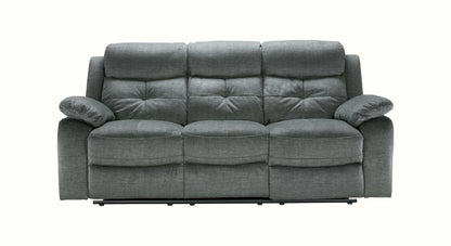 Lopez Recliner 3+2 Seater High Grade Grey Fabric Sofa Set