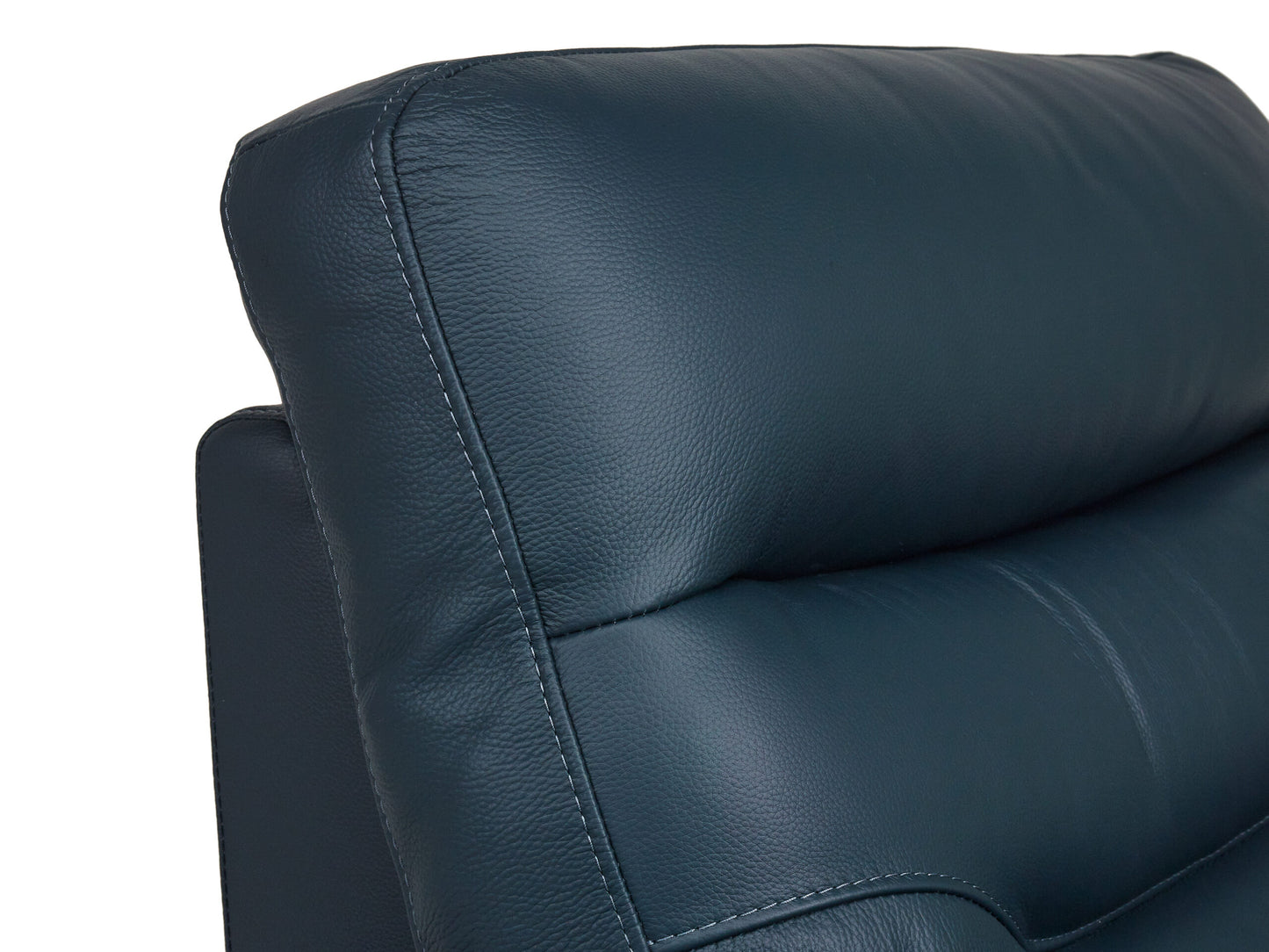 Megan Original Reclining Navy Blue Real Leather Sofas