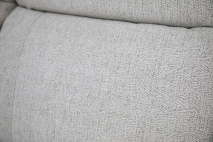 Beige Fabric Large Electric Power Recliner Corner Sofa