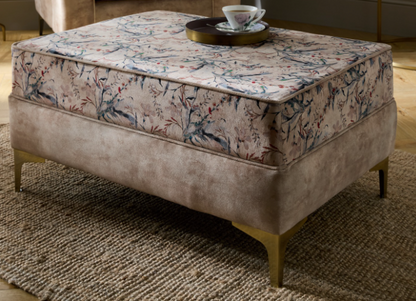 Windsor Accent Floral Fabric Chair with High Legs