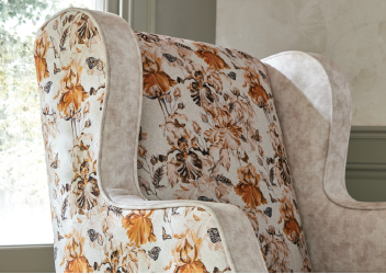 Seville Crafted Floral Design Chair With Generously Padded Cushions