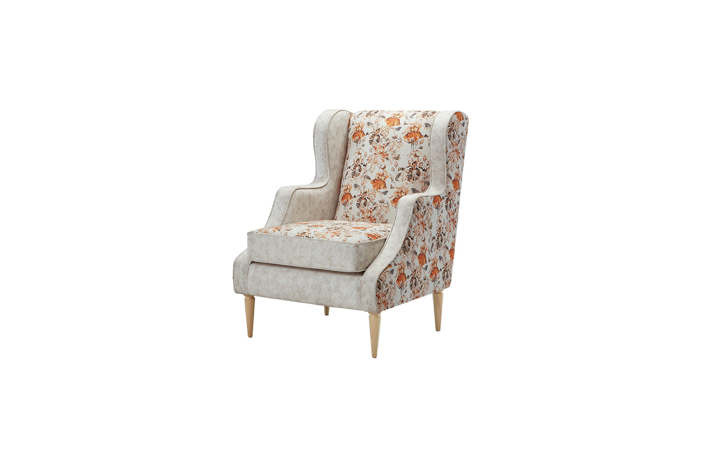 Seville Crafted Floral Design Chair With Generously Padded Cushions