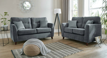 Skye Premium 3 Seater Sofa With Mahogany High Feet
