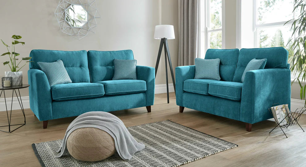 Skye Premium 3 Seater Sofa With Mahogany High Feet