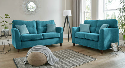 Skye Premium 3 Seater Sofa With Mahogany High Feet