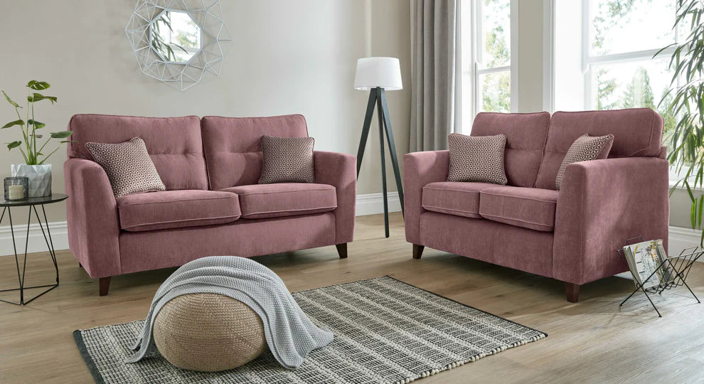 Skye Premium 3 Seater Sofa With Mahogany High Feet