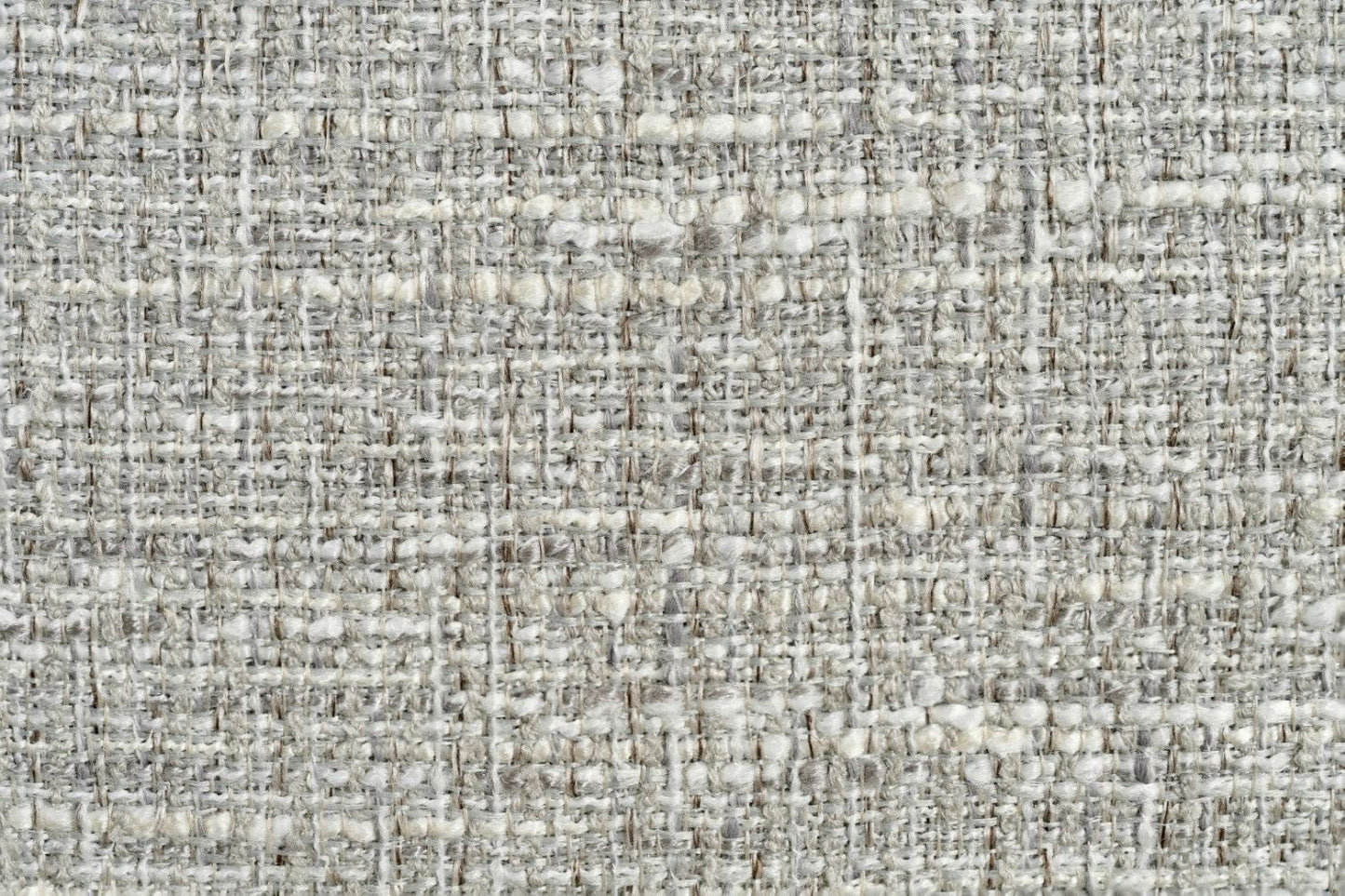 Silver Woven Fabric Left Hand Facing Electric Recliner Sofa