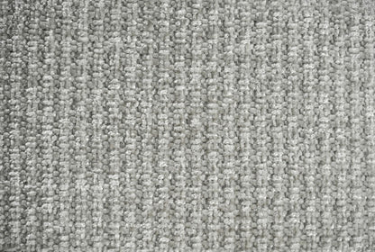 Grey Fabric Channel Tufted Design 3 Seater Sofa