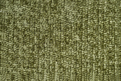 Olive Green Fabric Channel Tufted Design 3 Seater Sofa