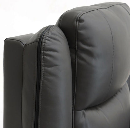 Black Leather Effect Electric Recliner Armchair