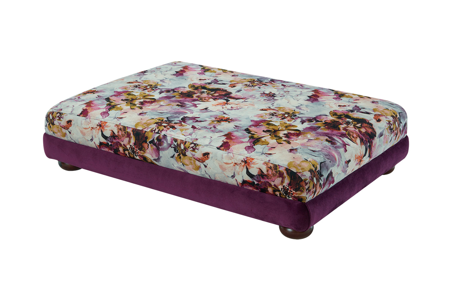 Alicante Purple Fabric High Sofa For Elderly Handmde Monaco Amethyst Set With Wooden Legs