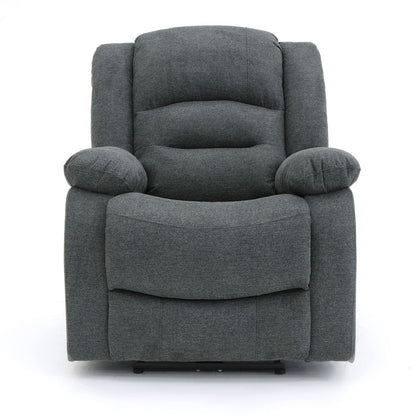 Graphite Fabric Electric Recliner Armchair