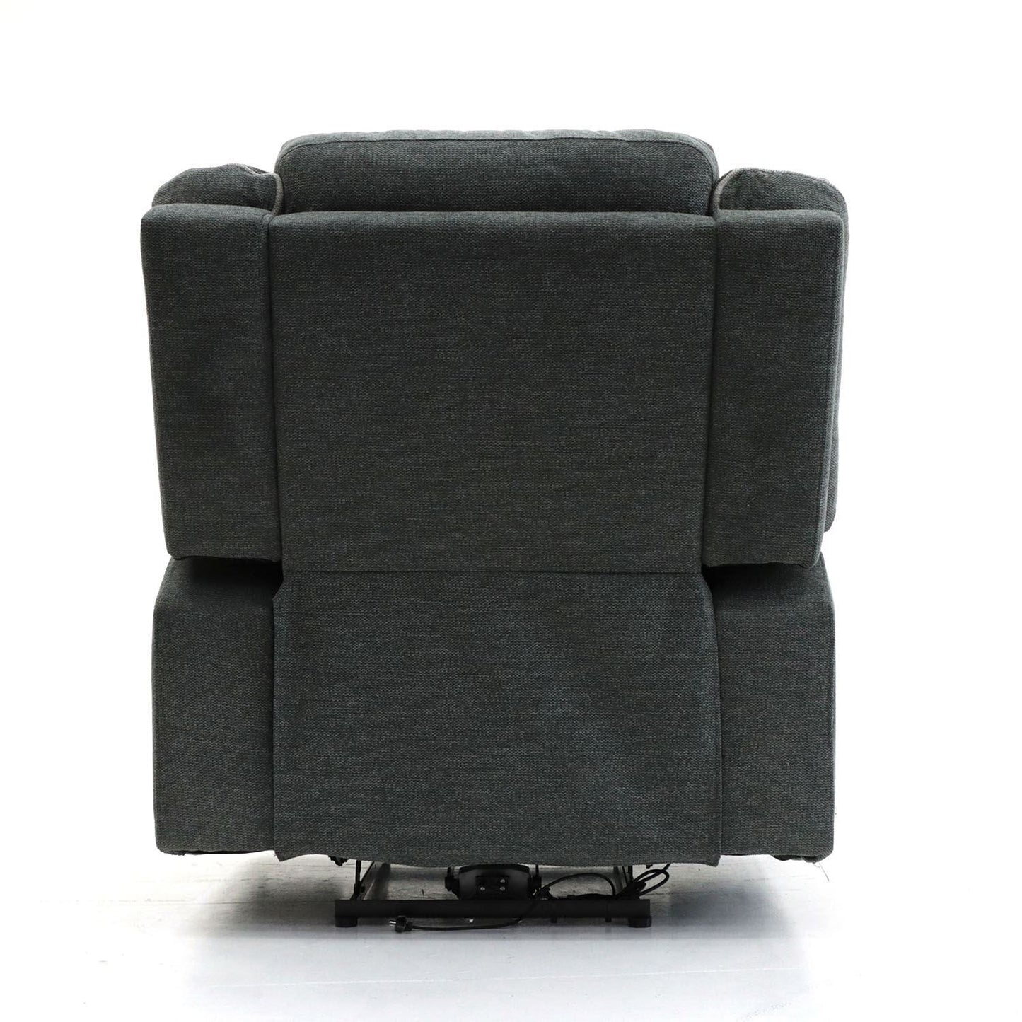 Graphite Fabric Electric Recliner Armchair
