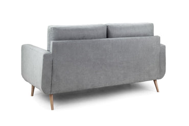 Grey Fabric 3 Seater Sofa Tufted Designed