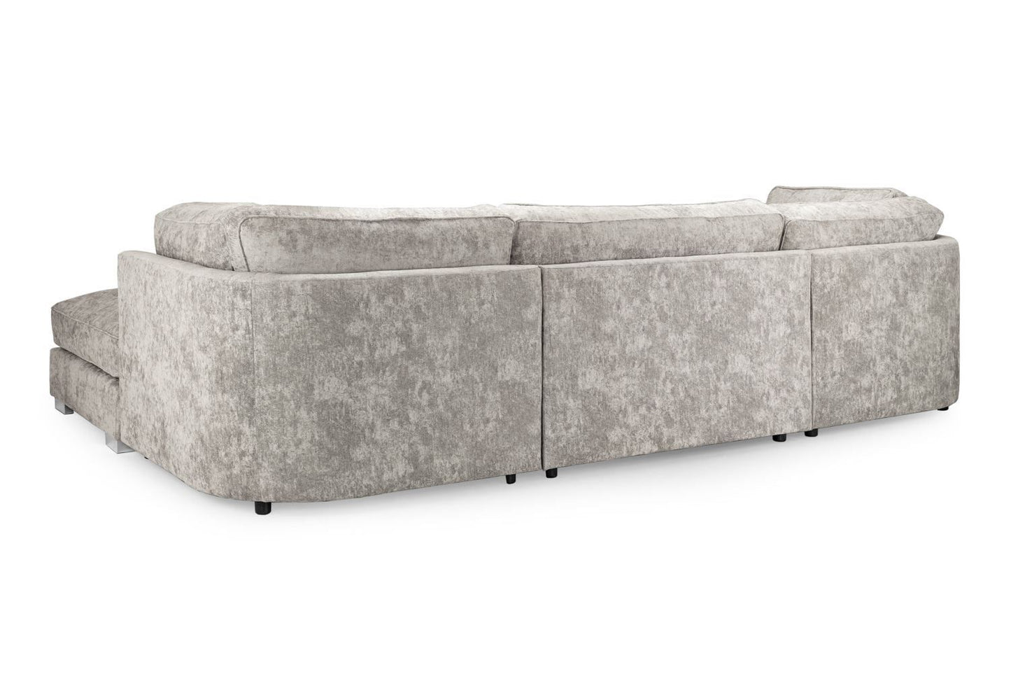 Truffle Fabric Large U Shaped Fullback Corner Sofa